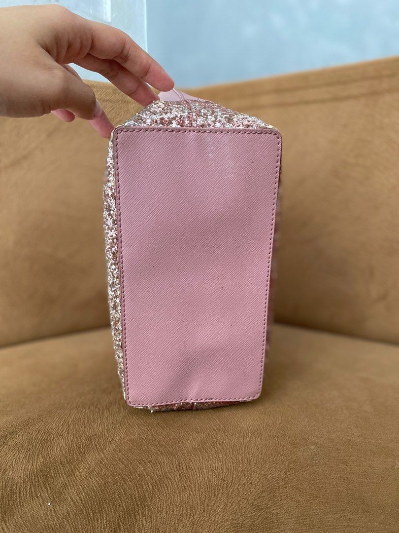 Kate Spade Greta Court Glitter Crossbody Bag Dusty Pink on Carousell