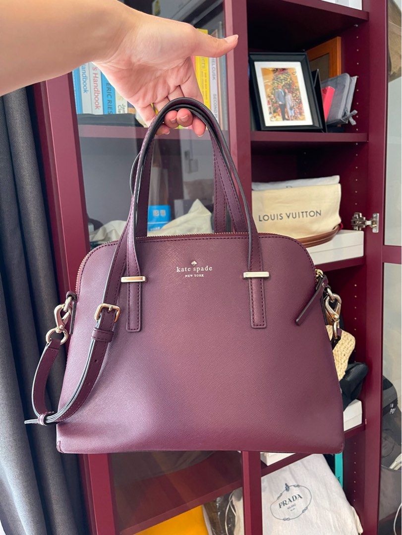 Kate spade burgundy hotsell satchel