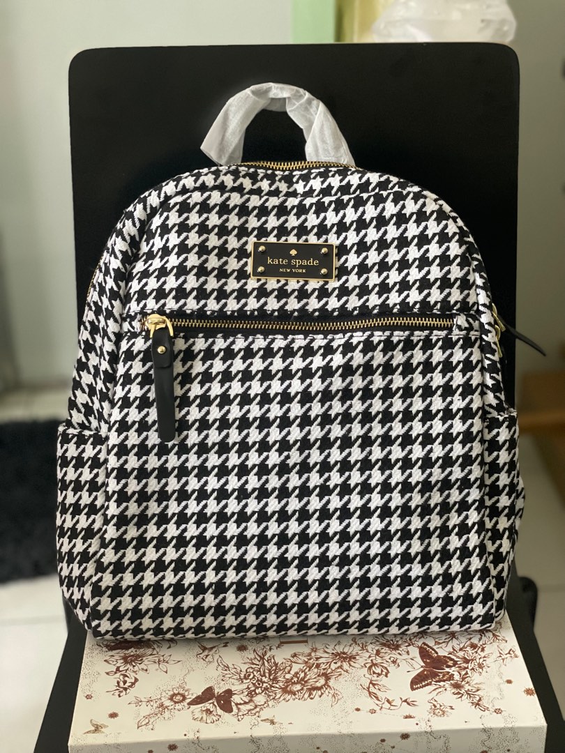 KATESPADE TWEED BACKPACK on Carousell