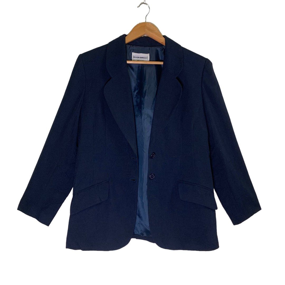 L234 Size L Dark Blue Preloved Bundle Women Blazer Perempuan