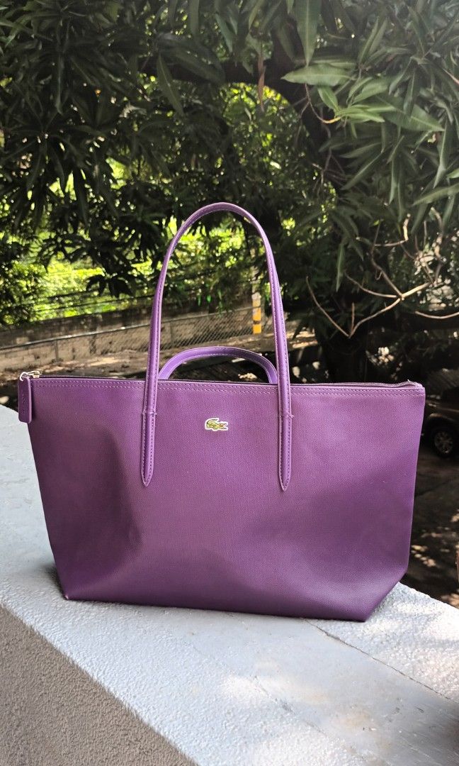 Lacoste purple sale bag