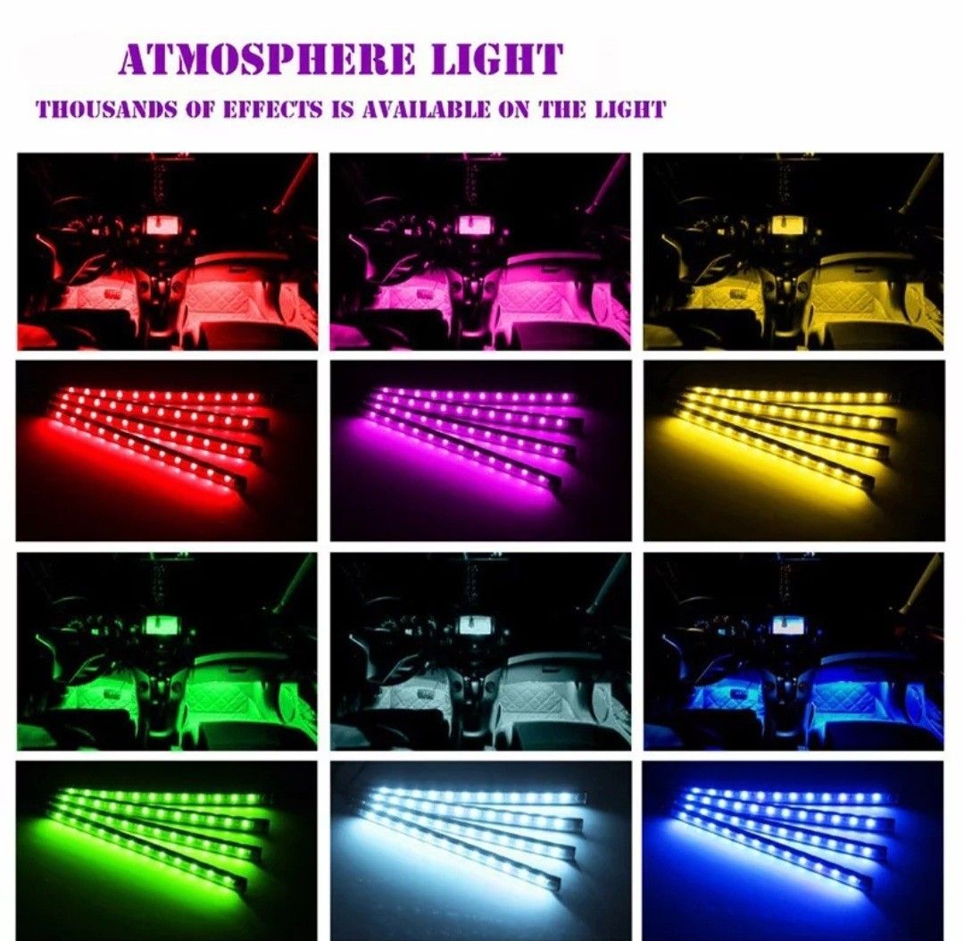 LED light for Car interior, home, motorcycle etc, Car Accessories,  Electronics  Lights on Carousell