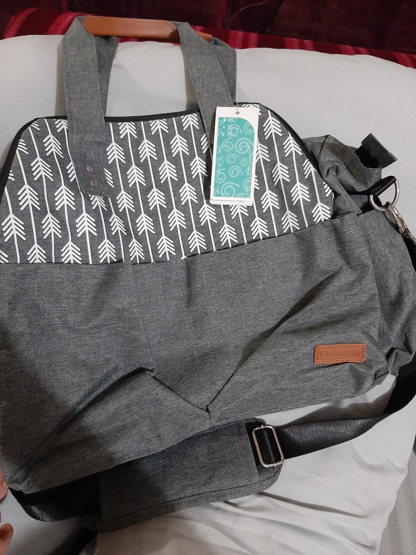 Lekebaby Diaper Bag Backpack For Mom Large Maternity Nappy Bag Changing Bags  With Insulated Pockets Grey With Arrow Print | Shop On Temu And Start  Saving | Temu