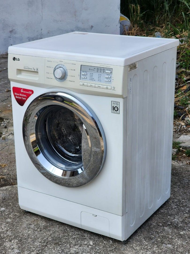 LG inverter direct drive front load washing machine 7 kg, TV & Home