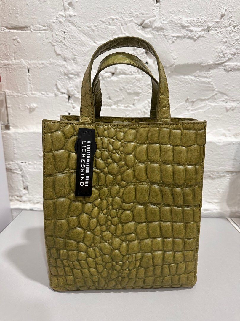 Liebeskind Berlin Paper Tote in Guacamole size S