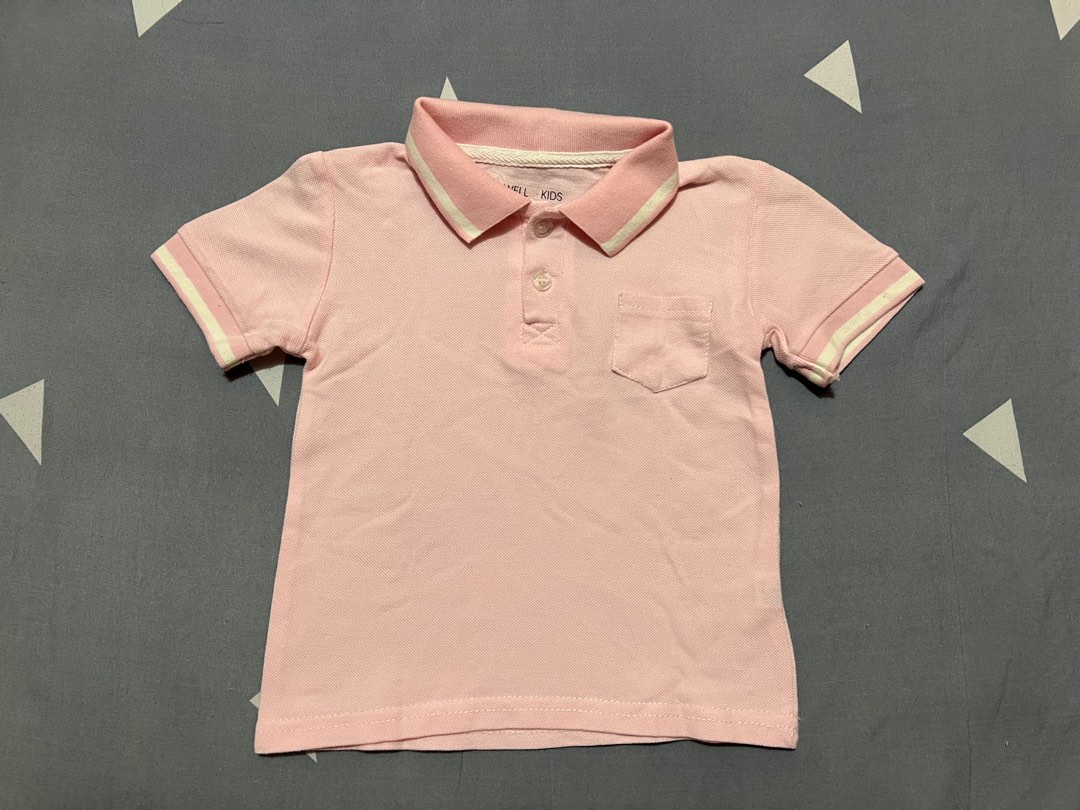 Polo Shirt For Baby Boy In Pink Color main image 1