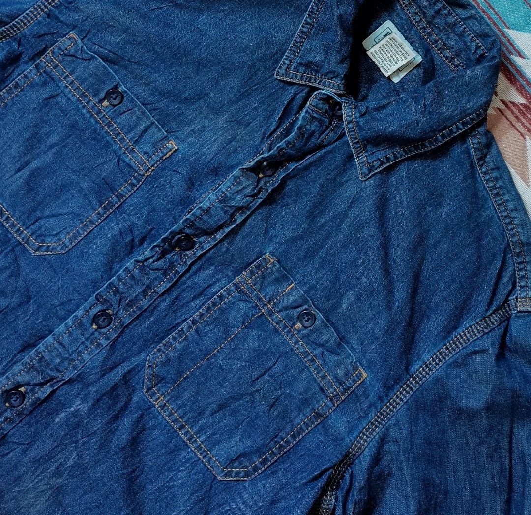 Ll Bean Denim Work Shirts, Men'S Fashion, Tops & Sets, Formal Shirts On  Carousell
