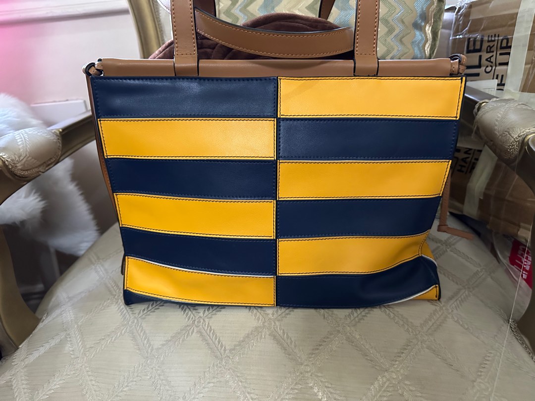 Navy and yellow bag sales