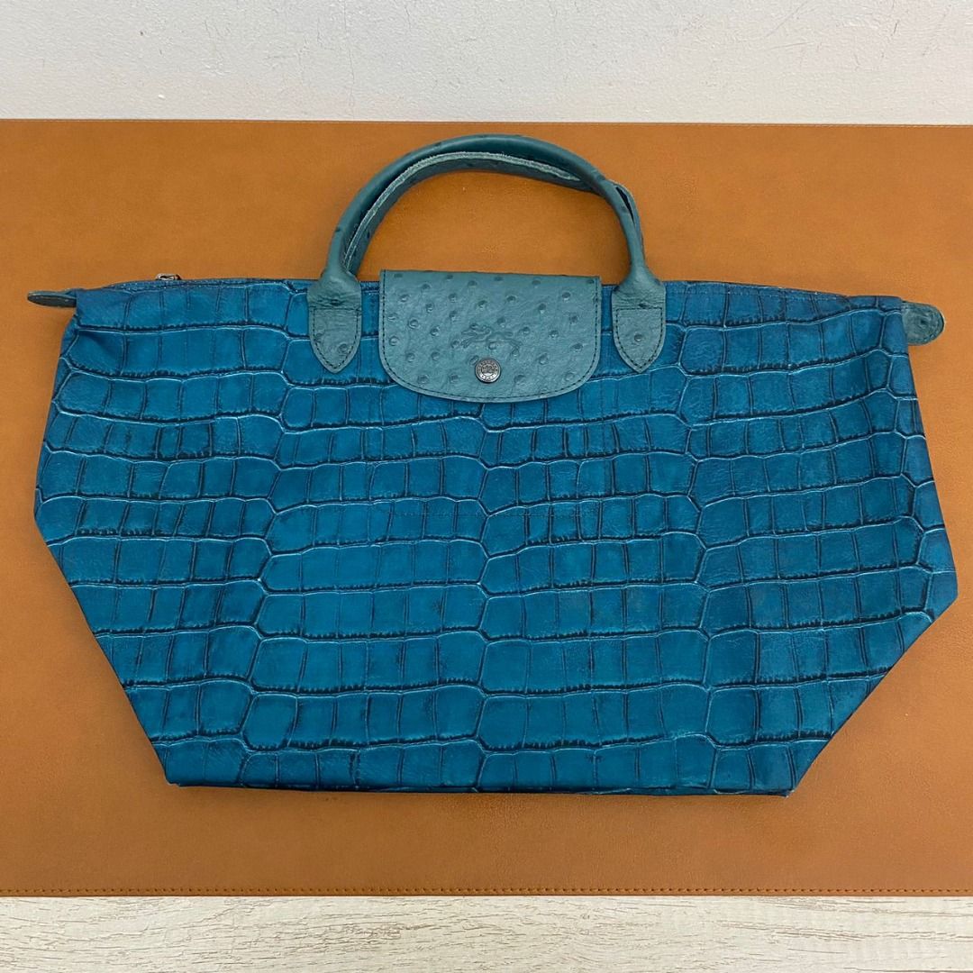 Longchamp croc embossed hot sale