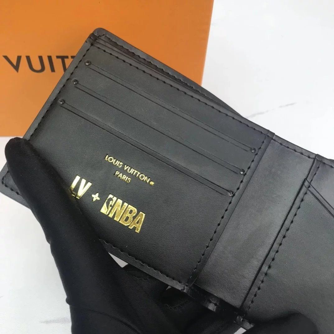 Louis Vuitton x NBA Hero Jacket Leather Pocket Organizer Black in