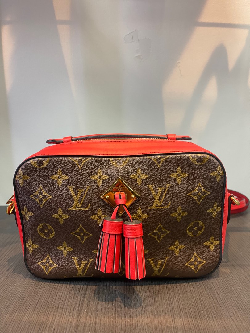 Louis Vuitton Saintonge Red Crossbody Bag, Luxury, Bags & Wallets