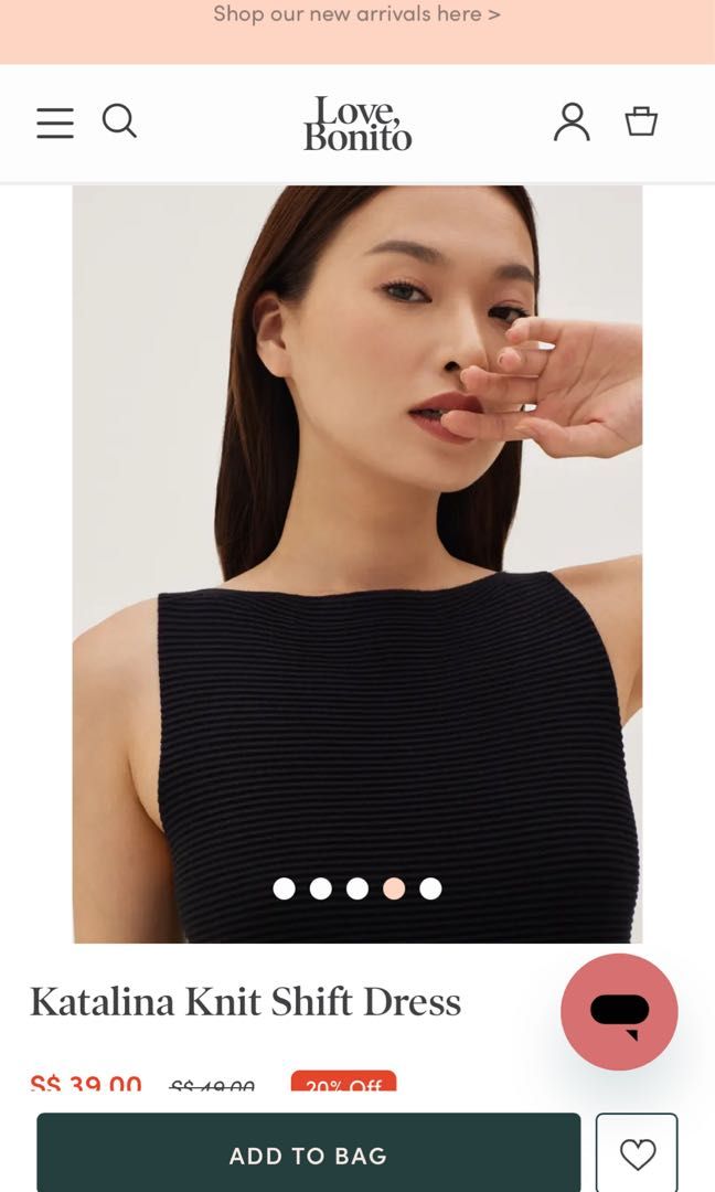 Love Bonito Katalina Knit Shift Dress, Women's Fashion, Dresses & Sets