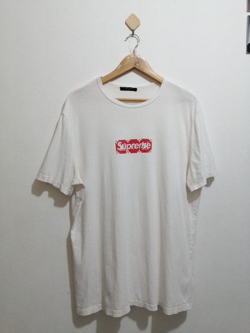 Supreme x Louis Vuitton Bear Printed Tshirt White or Black, Women's  Fashion, Tops, Blouses on Carousell