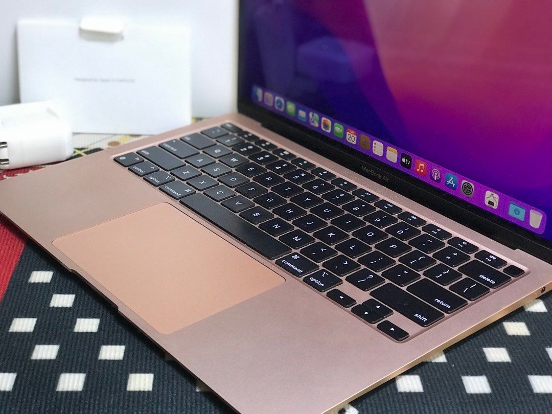 MacBook Air rose gold M1 chip 2020, Computers & Tech, Laptops
