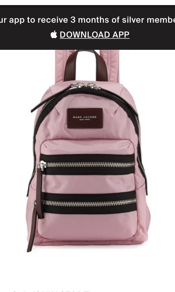 Marc jacobs pink backpack hot sale