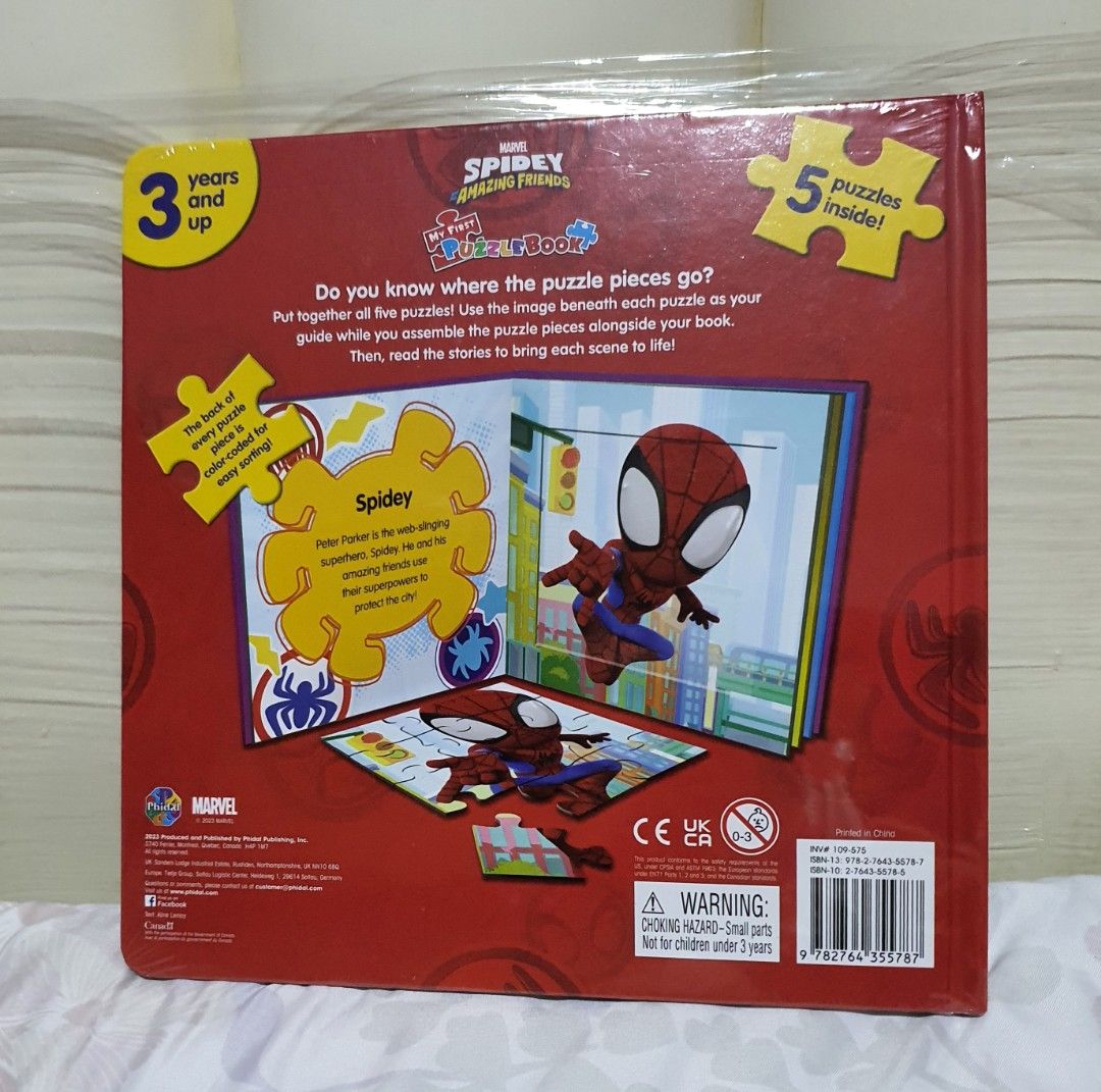 Marvel Spidey And His Amazing Friends Puzzle Book, Babies & Kids ...
