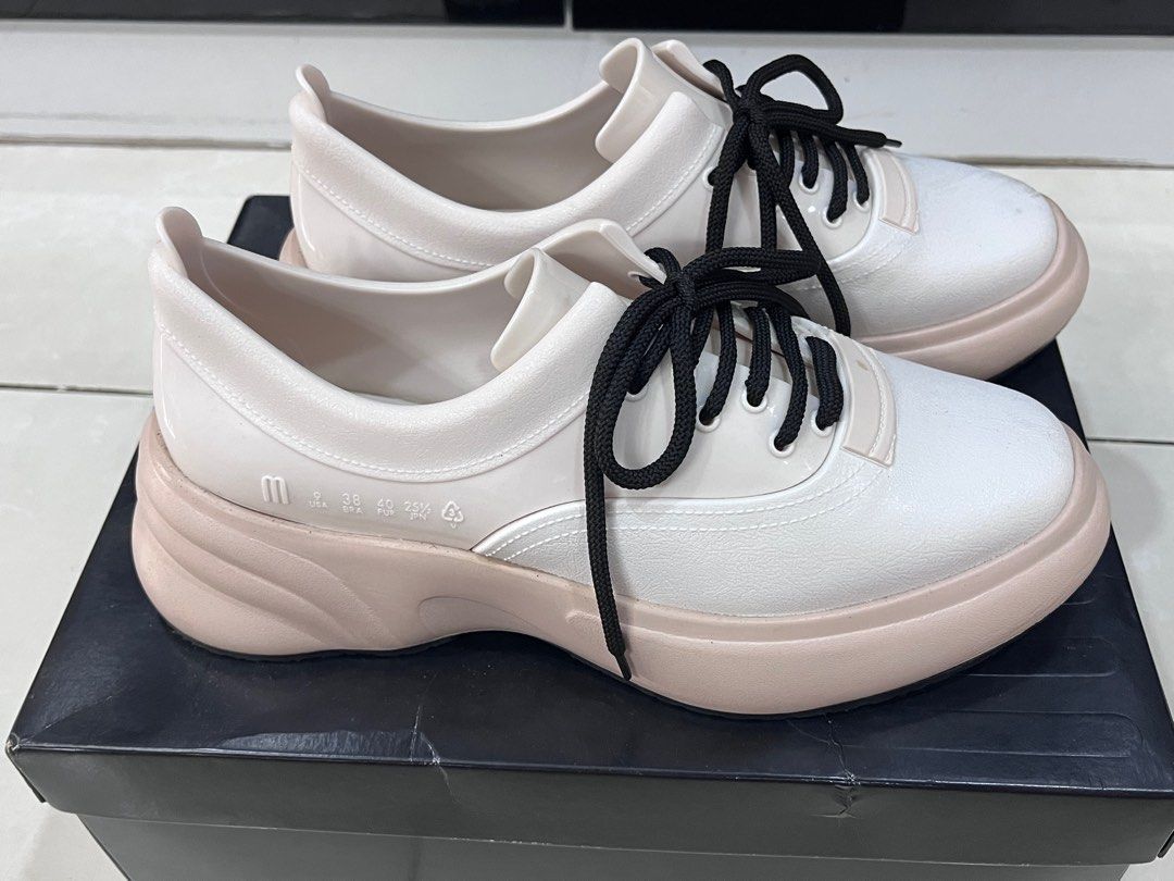 MELISSA UGLY SNEAKER AD 02514 BEIGE WHITE BLACK