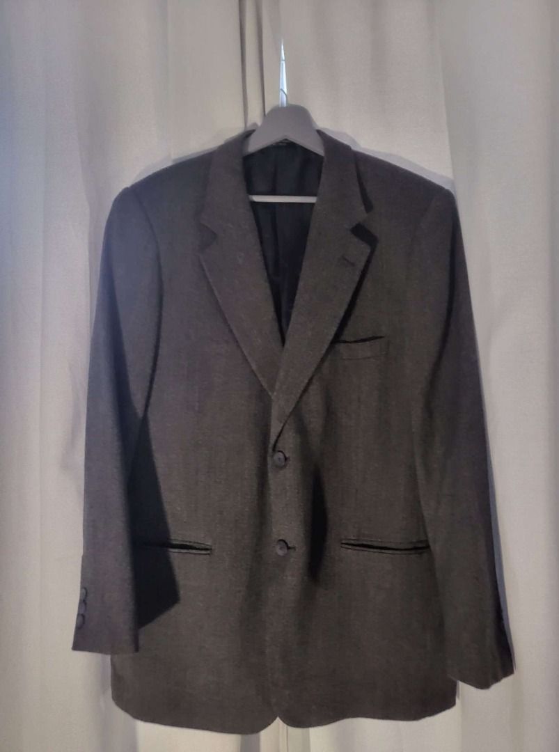 Men's Coat / Blazer - Made in Korea (Category: Coats, Jackets and Outerwear) located in Manila. Submitted by pointnemo (Listing ID 1238550864, Image 1). Description: *Padded. *No damages. *No brand/tag, this is a custom-made coat. *Made in Korea *Price is negotiable Width 54 cm Length 81 cm Sleeves 63 cm Shoulders 46 cm.
