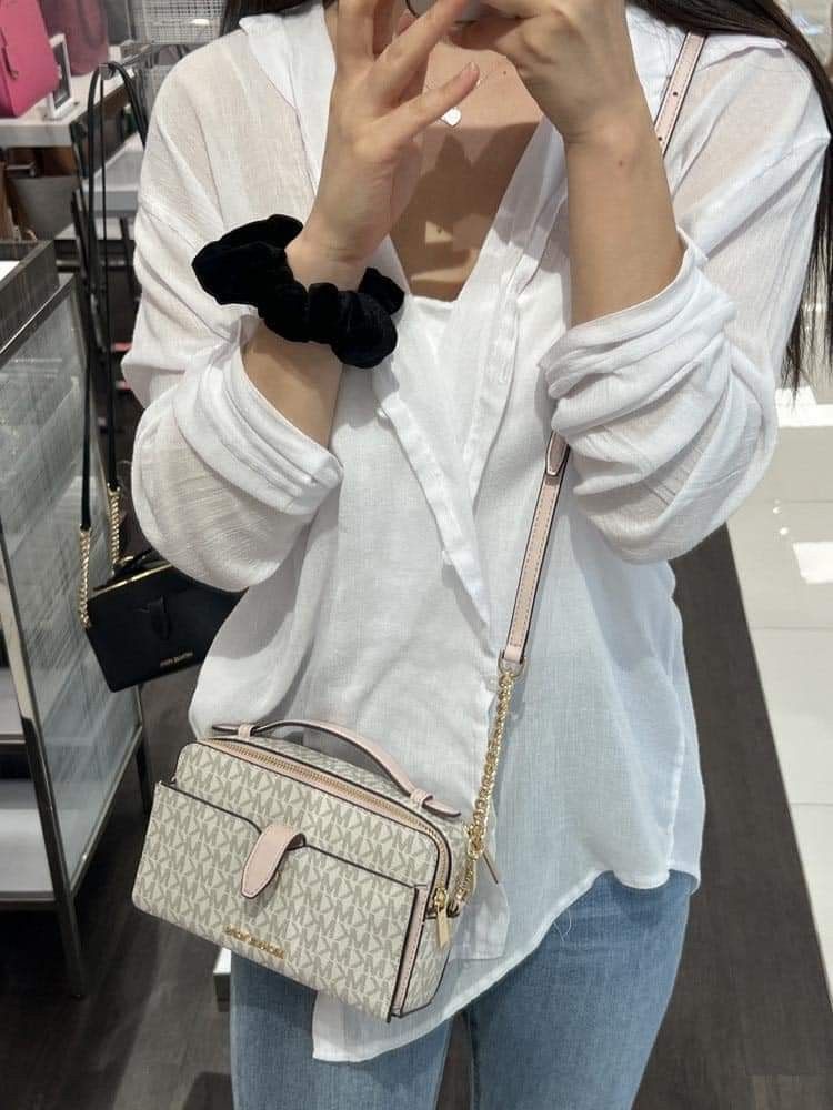 Michael kors jet set double zip crossbody outlet