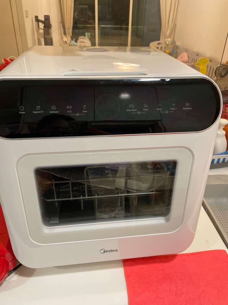 Midea mini dishwasher, TV & Home Appliances, Kitchen Appliances