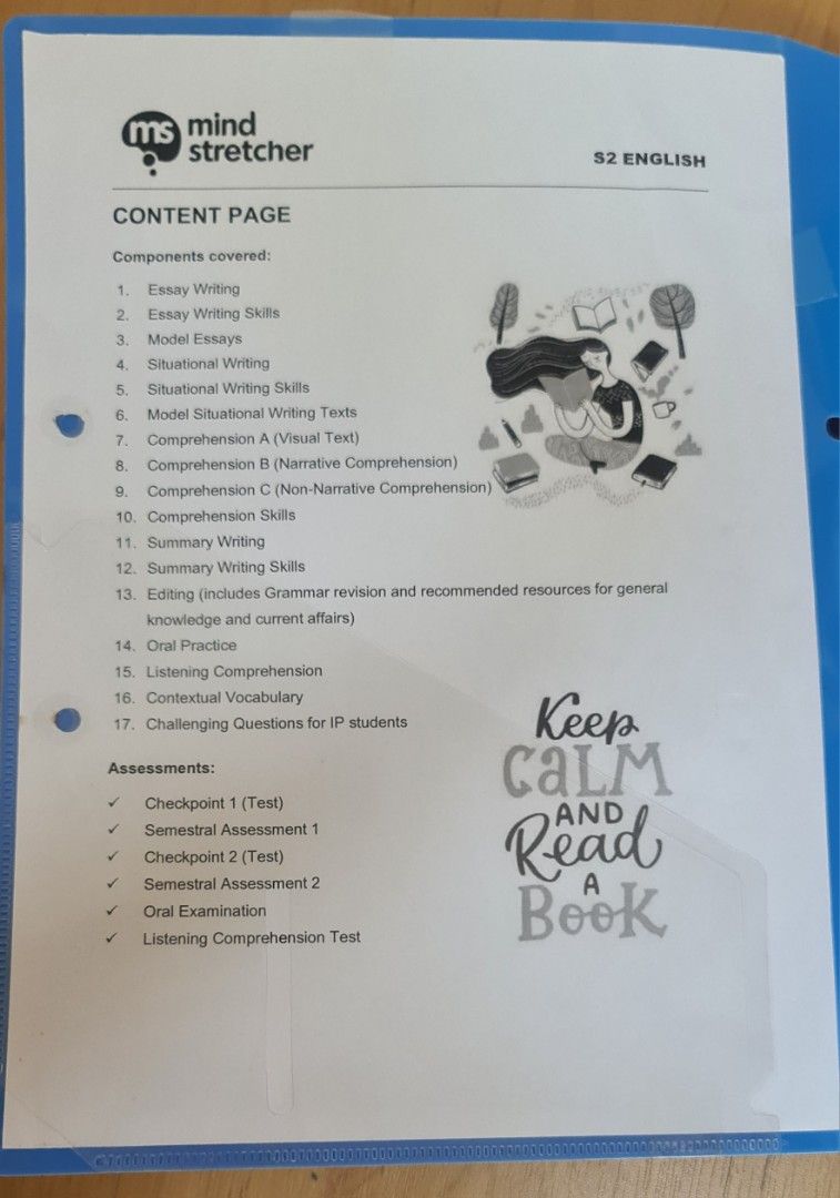 Original Mindstretcher (2022) Sec 2 English notes worksheets Hobbies