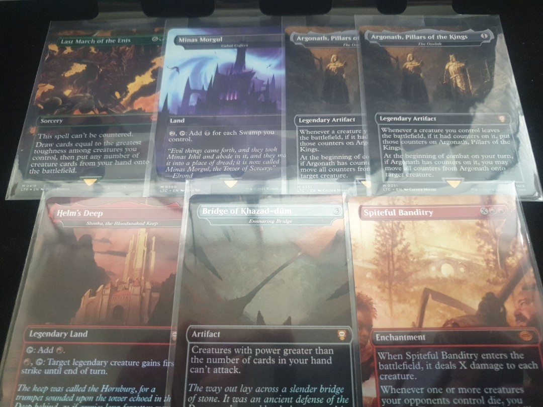 MTG LOTR - M borderless cards (Foil/non foil)