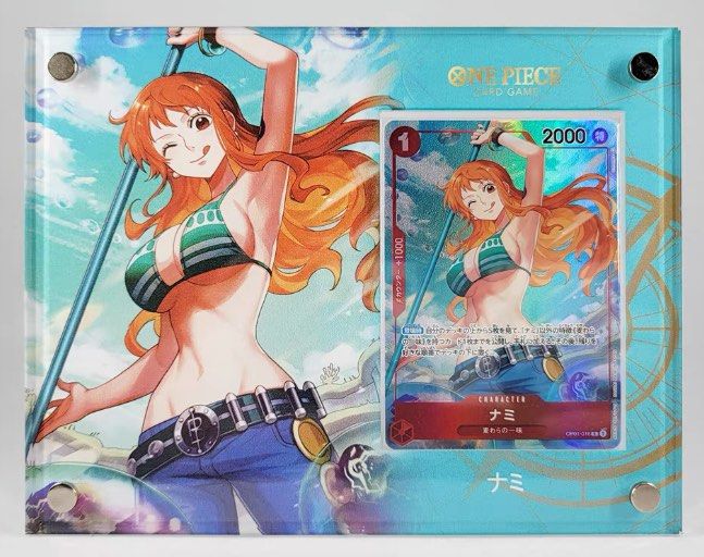 娜美Nami海賊王One Piece卡牌Opcg亞膠力卡磚卡展示架(不連卡 