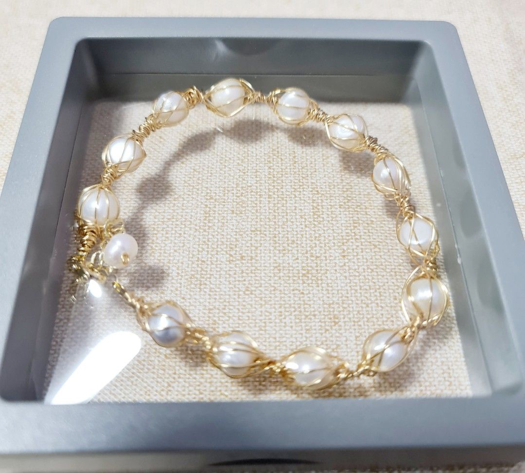 SALE Natural Freshwater Pearls Bracelet Women s Fashion Jewelry