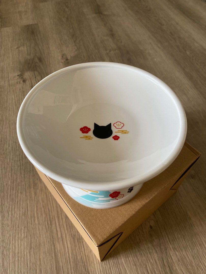 Necoichi Extra Wide Raised Cat Food Bowl, Pet Supplies, Homes & Other