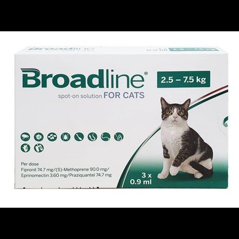 New Broadline Spot on for cats 2.5kg to 7.5kg Pet Supplies