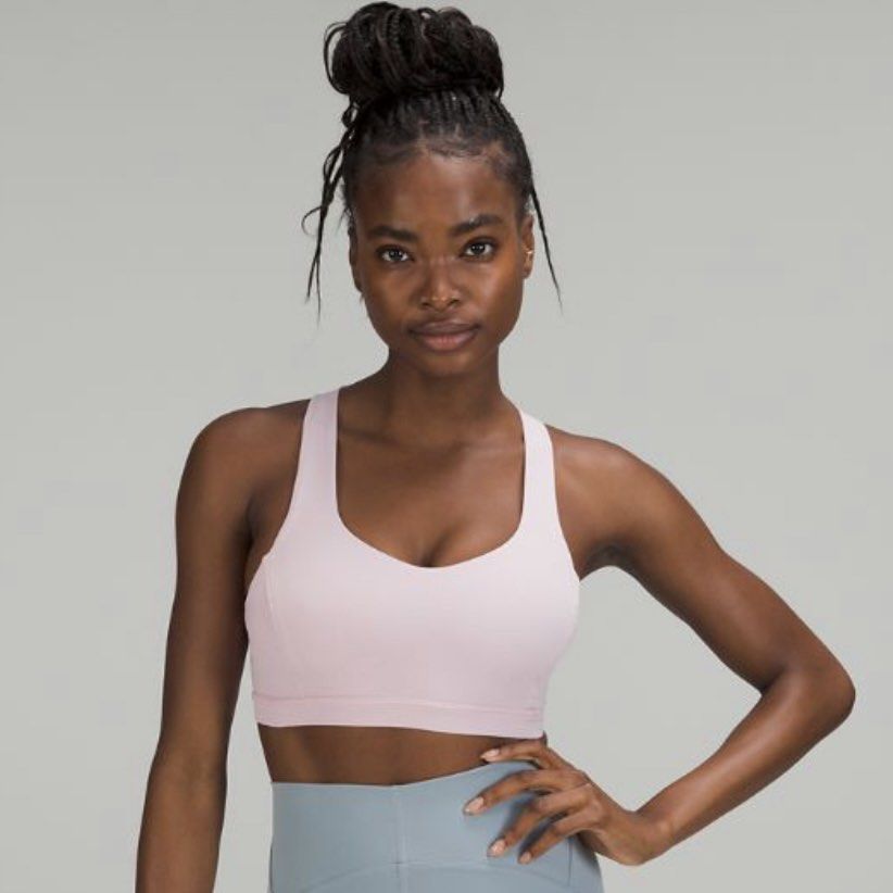 NEW! Lululemon Free To Be Serene Cross Back Sports Bra Authentic Size 6  Pink Peony, Women's Fashion, Activewear on Carousell