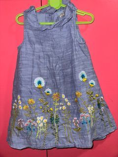Next Embroidered Dress Girls 4-5yrs old