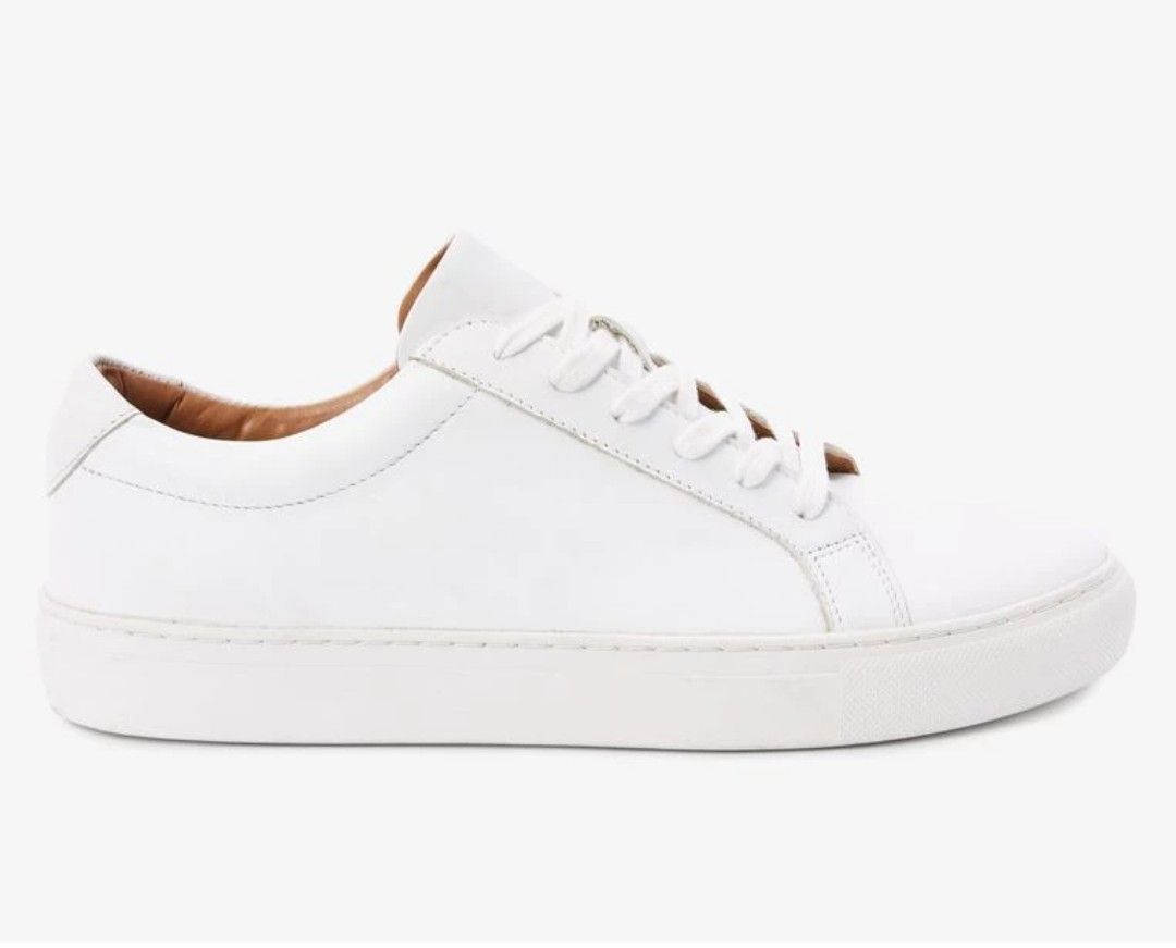 NEXT White Leather Lace Up Trainers EUR 43