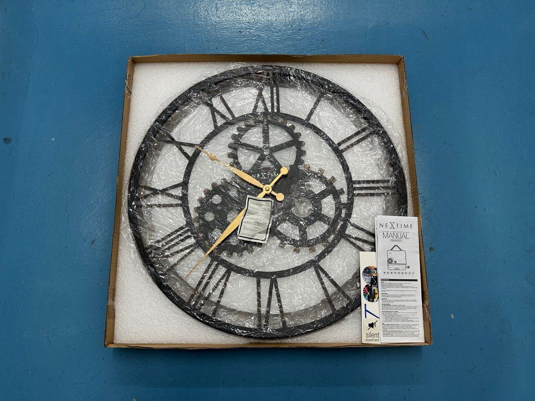 NeXtime Birmingham Wall Clock (3280ZW), Furniture Home Living