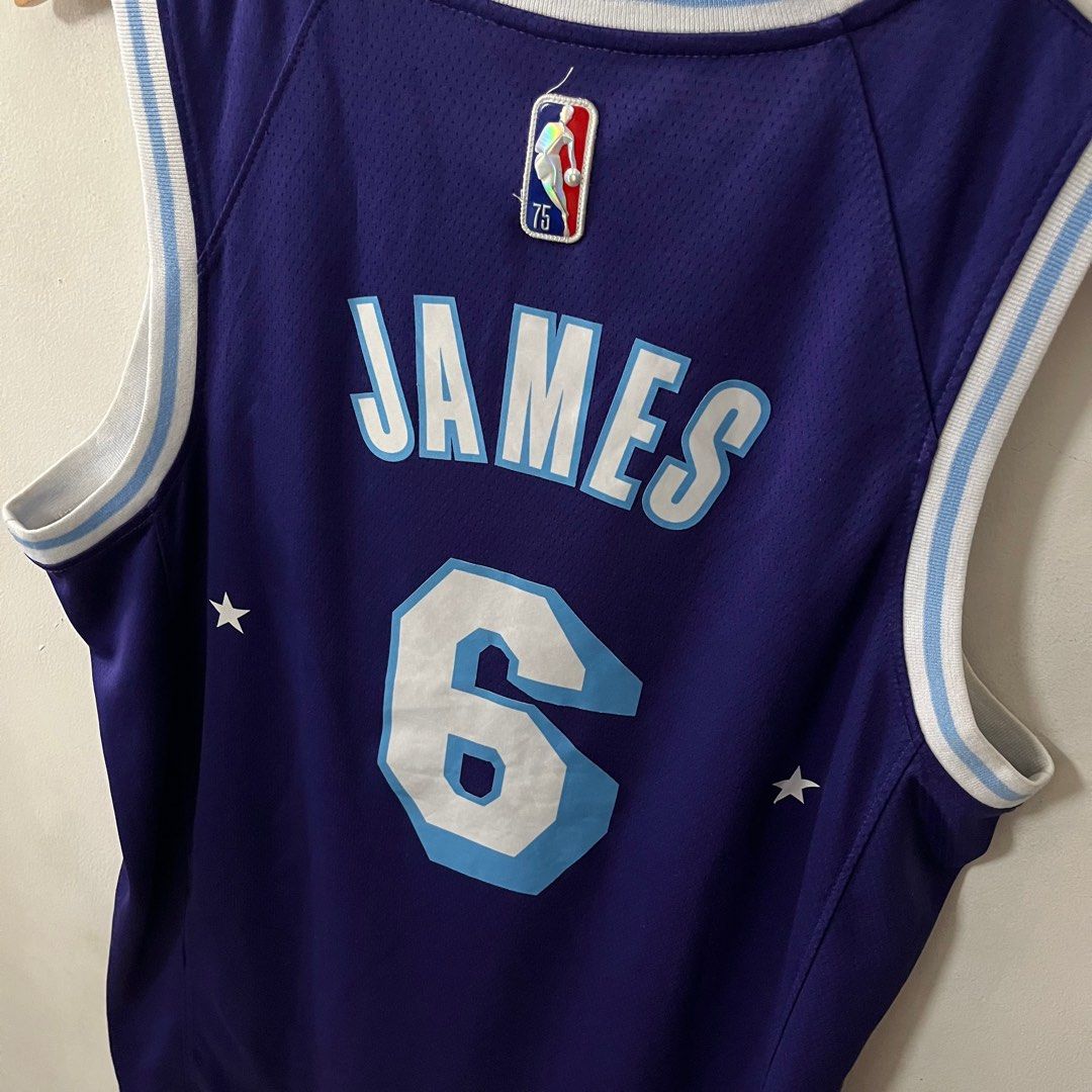 LeBron James Los Angeles Lakers #6 2021 City Edition NBA Jersey