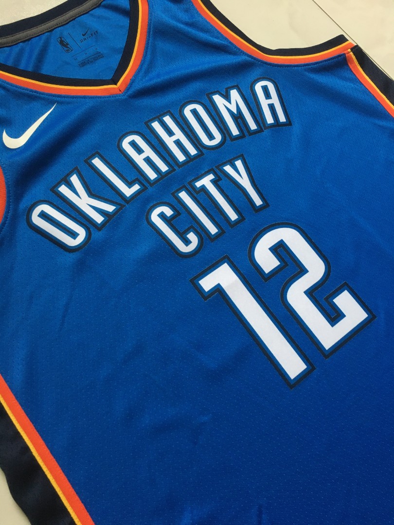 Men's Oklahoma City Thunder Steven Adams Nike Blue Swingman Jersey - Icon  Edition