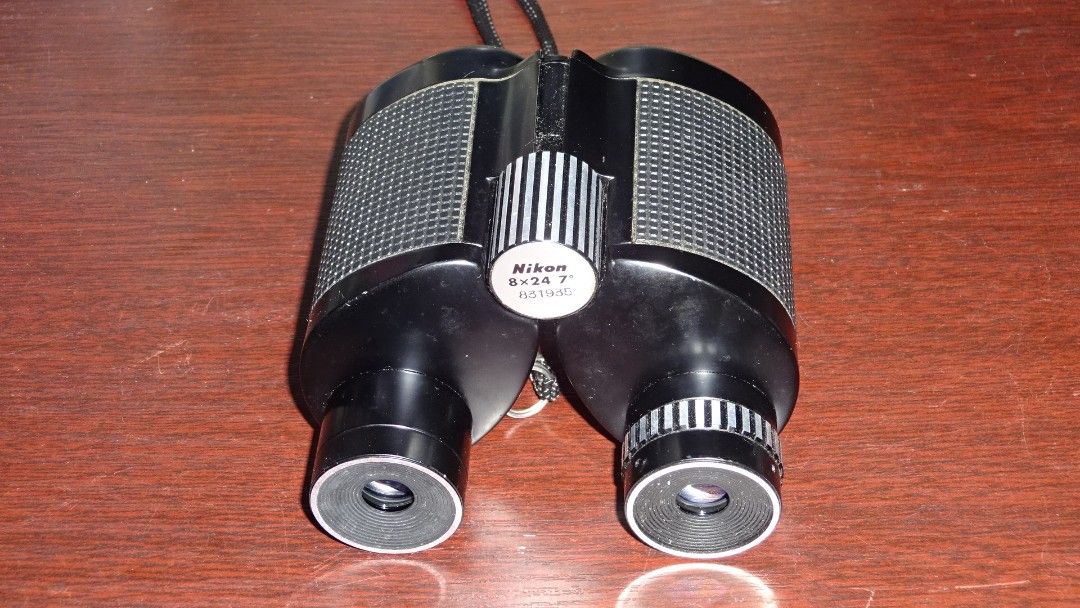 Nikon 8 x 24 7° binoculars (Category: Other Sports Equipment and Supplies) located in Paranaque City. Submitted by kutoi.ancheta (Listing ID 1238573292, Image 2). Description: Nikon 8 x 24 7° binoculars With travel pouch ₱2000 condition: needs cleaning! Fungus! Subject is fairly visible within the 1000m range ✅ Focus, Zoom ok ✅ mechanicals are functioning as is only! Defects included! No warranties! pm for inquiries. #nikonbinoculars #nikonoptics