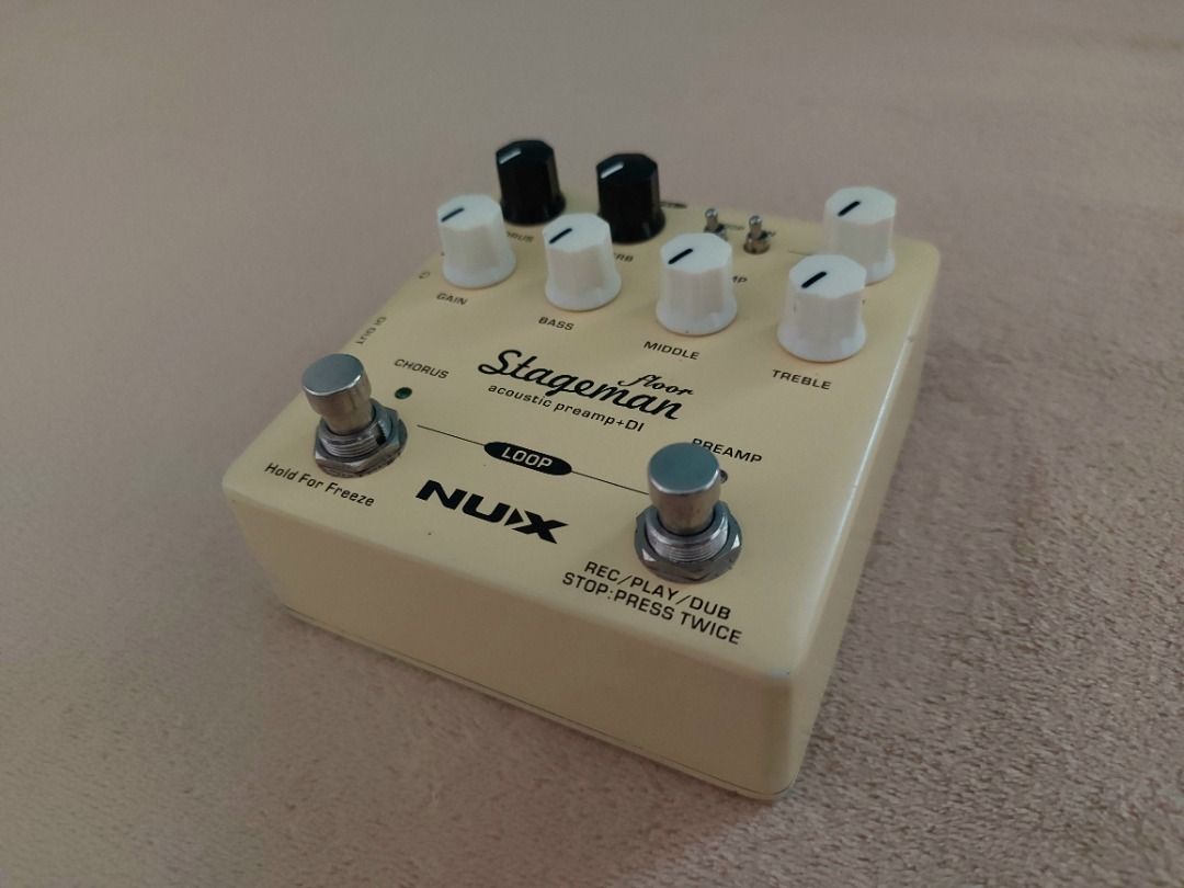NuX NAP-5 Stageman Floor Deluxe Acoustic Preamp DI Box W