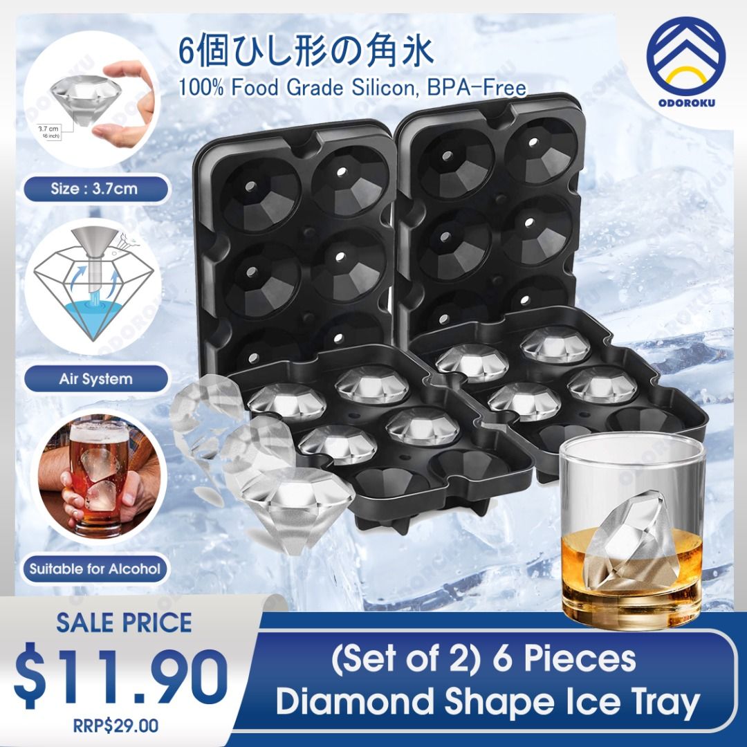 Ice Cube Trays Silicone 2 Inch Clear Ice Cube Tray Make 8 Large
