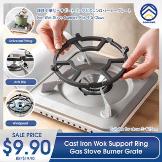 Wok Ring for Gas Stove Fireproof Round Wok Ring Heat Resistant Enamel Gas  Stove Wok Ring Energy Saving Windproof Stand for Pan