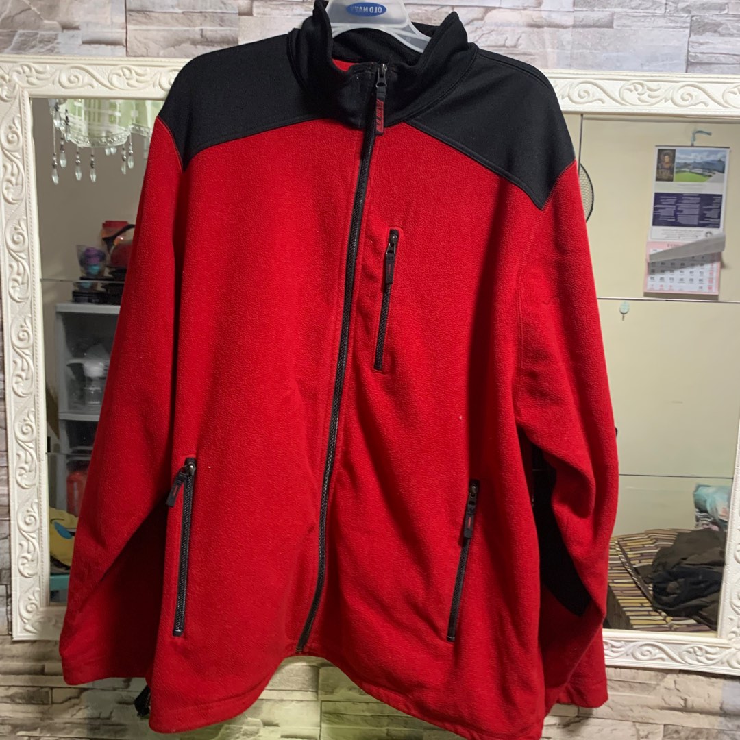 Old Navy Plus Size Oversize Sporty Red and Black Jacket on Carousell
