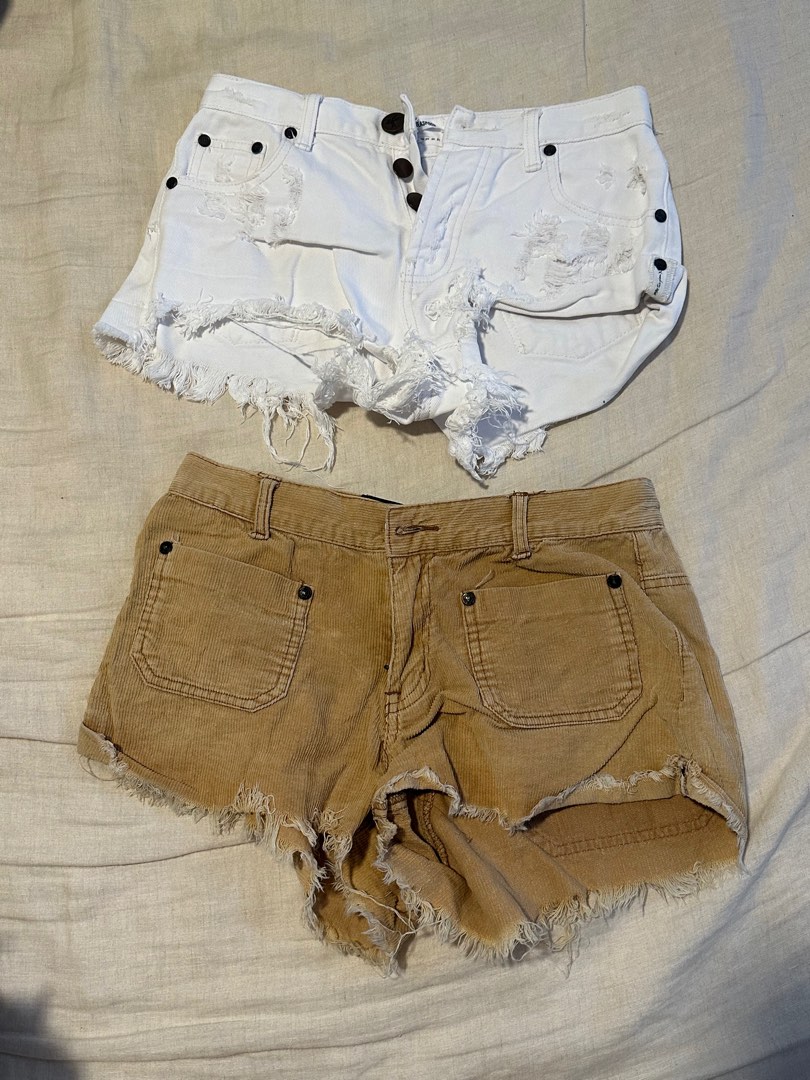 White one teaspoon shorts online