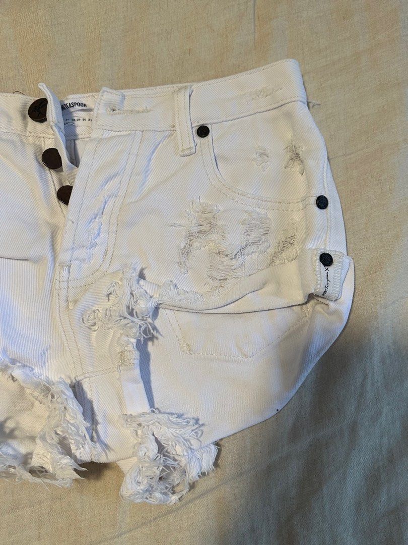 White one cheap teaspoon shorts