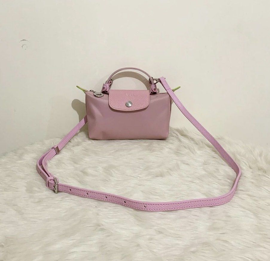 Longchamp Le Pliage Pouch with Handle, Women's Fashion, Bags & Wallets,  Purses & Pouches on Carousell