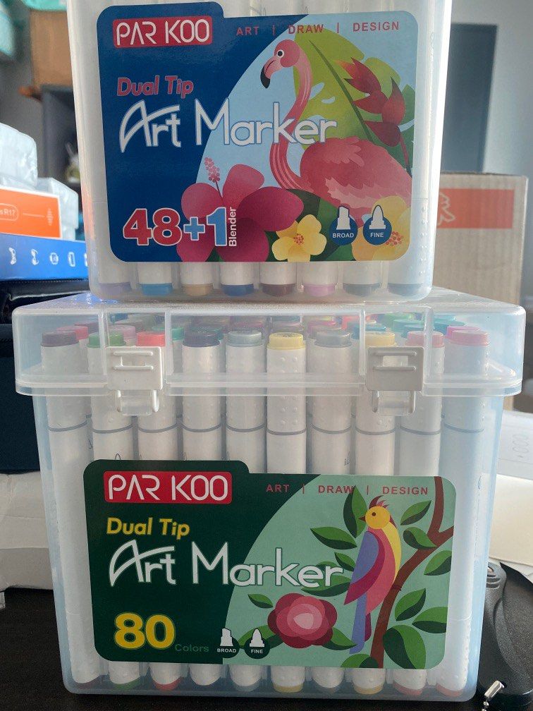 ParKoo 80 Colors Dual Tips Alcohol Art Markers - ParKoo
