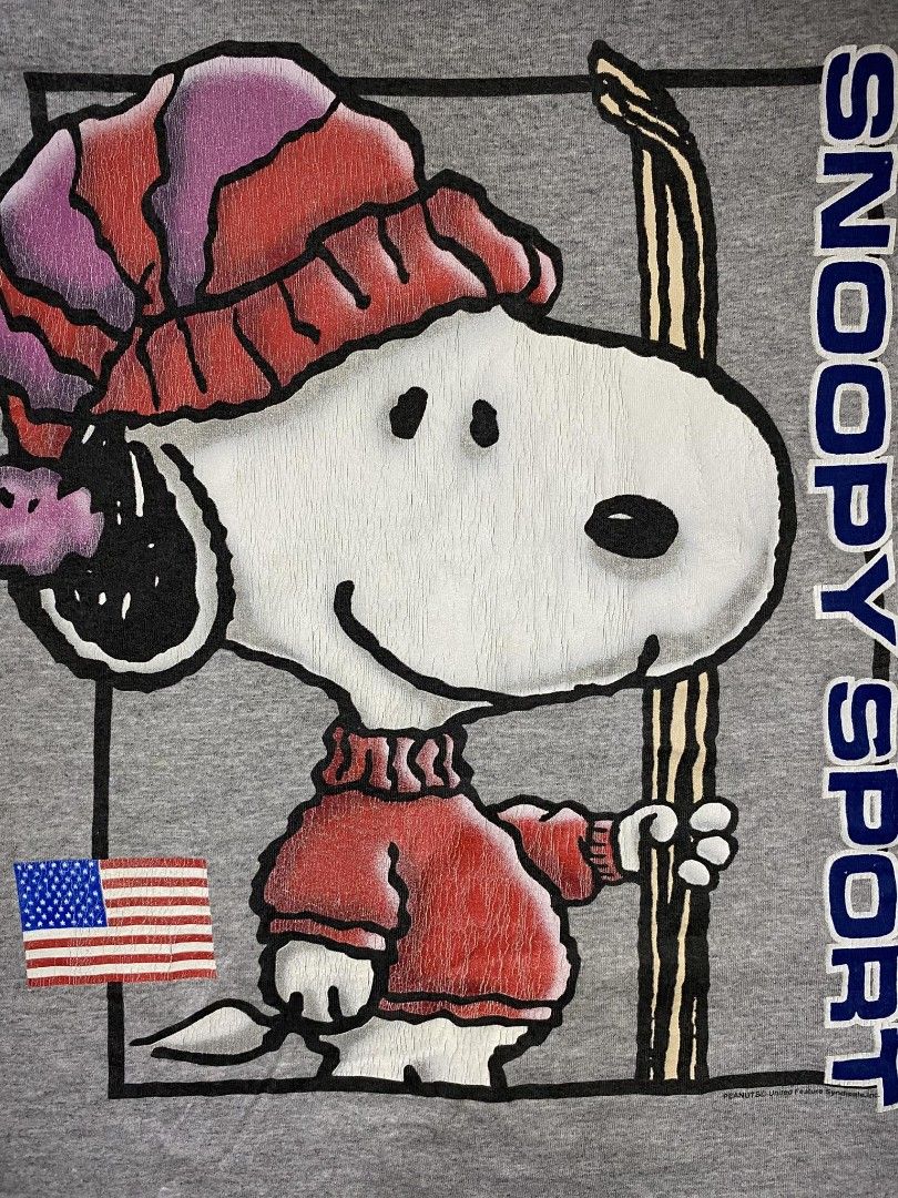 Figurine Snoopy Sport D'Hiver - Cadre 3D Résine, édition Avenue Of The Stars, France
