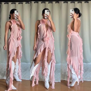Pink seaweed dress