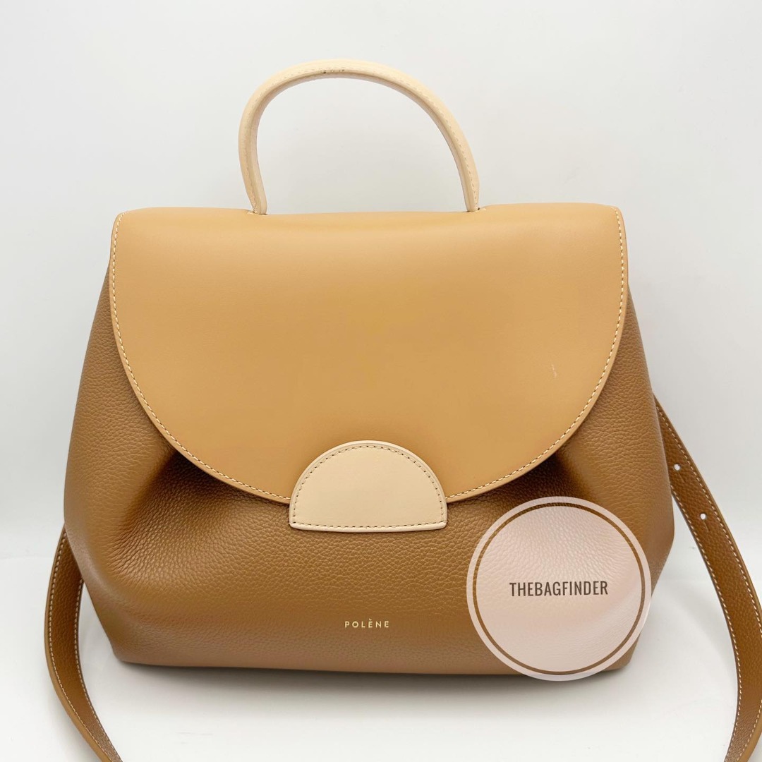 Polene Numero Un Nano Tan Textured Leather, Luxury, Bags & Wallets on  Carousell