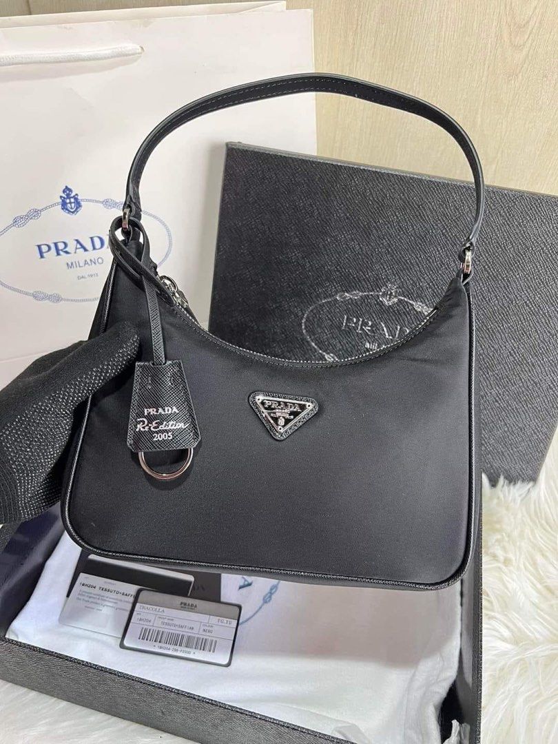 Prada Pochette bag, Luxury, Bags & Wallets on Carousell