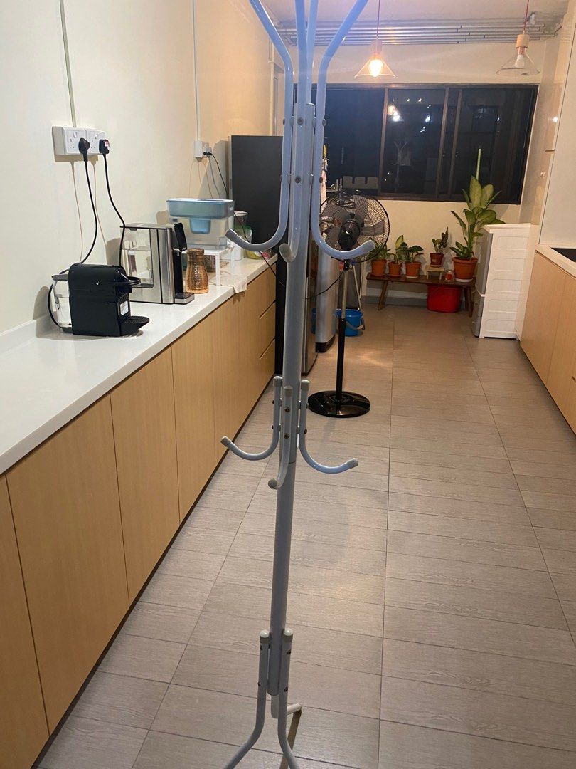 Preloved ikea 3 chest drawers (free standing clothes hanger